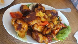 Was meant to be sticky ribs, but I think it was sweet n sour pork at Tian Ran in Mermaid Beach