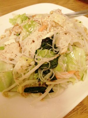 Tian Ran vegetarian stir fried vermicelli at Tian Ran in Mermaid Beach