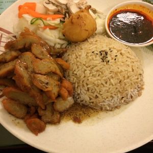 Vegetarian BBQ rice at Thea Vegetarian Tea Garden in Adelaide