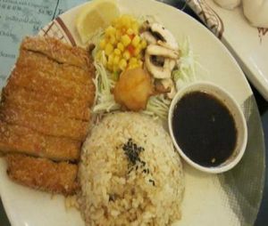 Hainanese Vegetarian Chicken Rice at Thea Vegetarian Tea Garden in Adelaide