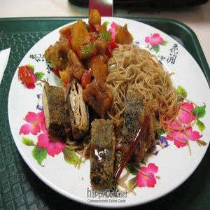 Plate of food at Pure Vegetarian - Total Vegetarian - Stall in Adelaide