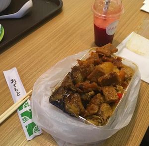 A bit of everything! Overflowing with goodness. at Pure Vegetarian - Total Vegetarian - Stall in Adelaide