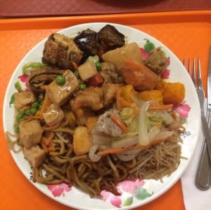 a little bit of everything  at Pure Vegetarian - Total Vegetarian - Stall in Adelaide