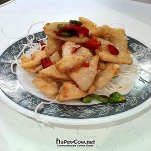 Salt & Pepper V-Squid at Vegetarian Delight in Adelaide