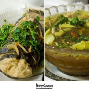 Steam V-fish & Vietnamese Sour Soup at Vegetarian Delight in Adelaide