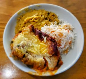Vegetarian Lasagna, Vegan Dahl & rice at Cardamom Pod in Byron Bay