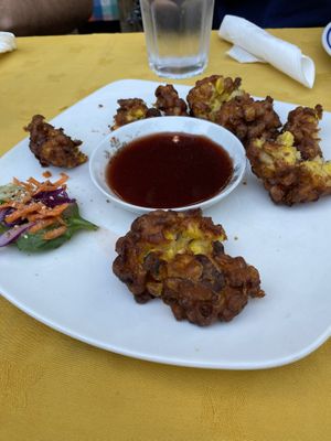 Veggies with a plum sauce at Wolf & Lamb Vegan in Nimbin