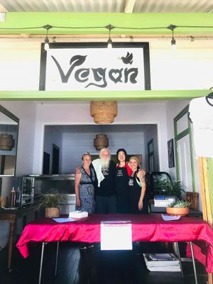 Mari and the team at Nimbin at Wolf & Lamb Vegan in Nimbin