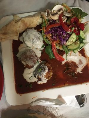 Sweet potato fritters - delish!  at Wolf & Lamb Vegan in Nimbin