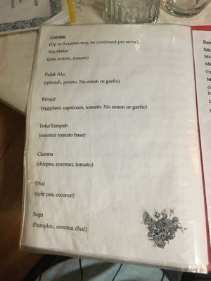 Menu page 4 at Wolf & Lamb Vegan in Nimbin