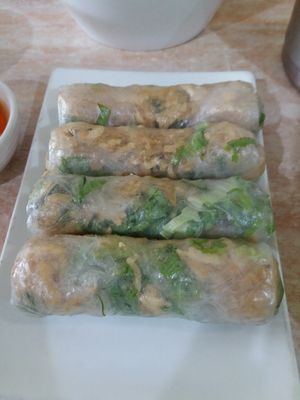 spring rolls at An Lac Vegan in Cabramatta