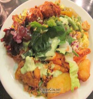 Selections from the buffet at Govinda's in Darlinghurst