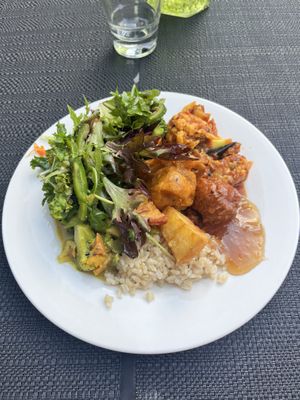 Buffet plate  at Govinda's in Darlinghurst