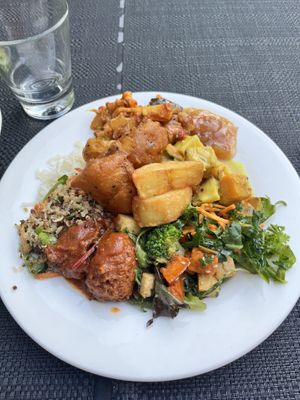 Buffet plate  at Govinda's in Darlinghurst