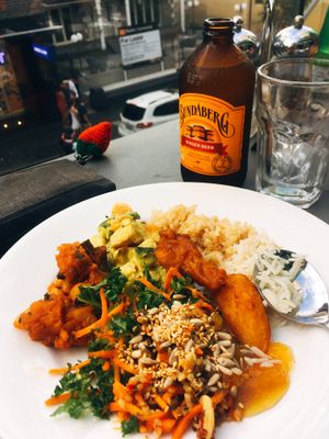 Outdoor with my choices. at Govinda's in Darlinghurst