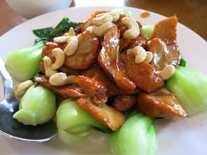 bbq king roast pork at Green Gourmet in Newtown