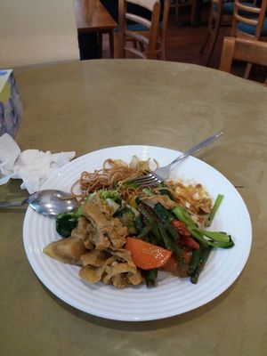 Selection from buffet at Green Gourmet in Newtown