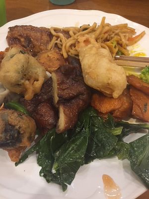 Compilation from the buffet at Green Gourmet in Newtown