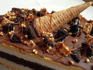 Golden Playtime Vegan Cake - Gluten Free option avail at Green Gourmet in Newtown