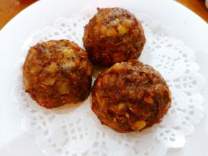 taro 'meat' balls at Green Gourmet in Newtown