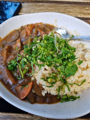 Delicious curry and rice for lunch today mmm at Iku Wholefood Kitchen in Neutral Bay