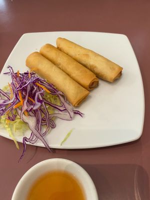 Spring rolls at Mother Chu's Vegetarian Kitchen in Sydney