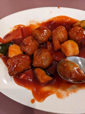 Sweet & sour dish at Mother Chu's Vegetarian Kitchen in Sydney