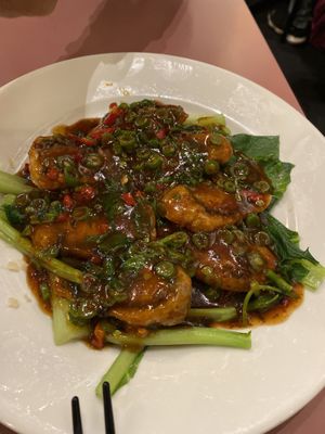 Crispy soya bean roll  at Mother Chu's Vegetarian Kitchen in Sydney
