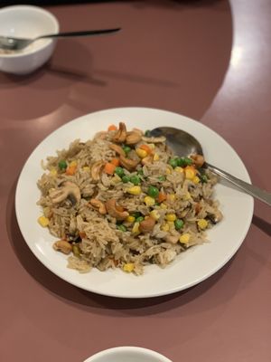 Cashew nut fried rice  at Mother Chu's Vegetarian Kitchen in Sydney