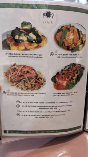 Menu as of July 2023 at Mother Chu's Vegetarian Kitchen in Sydney