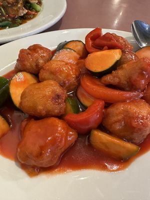 Sweet and sour  at Mother Chu's Vegetarian Kitchen in Sydney