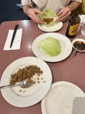 peking duck second course  at Mother Chu's Vegetarian Kitchen in Sydney