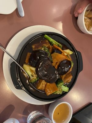 Tofu clay pot  at Mother Chu's Vegetarian Kitchen in Sydney