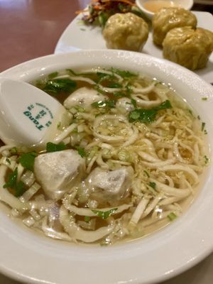 Veg fishball soup  at Mother Chu's Vegetarian Kitchen in Sydney
