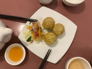 Steamed dim sims at Mother Chu's Vegetarian Kitchen in Sydney