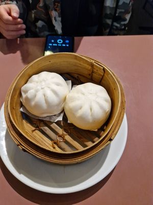 Bbq steamed buns at Mother Chu's Vegetarian Kitchen in Sydney