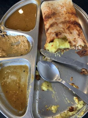 Masala dosa   at Lakishmi Vilas Vegetarian Take Away in Dandenong