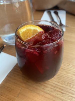 Sangria - so good! at Vegie Bar in Fitzroy