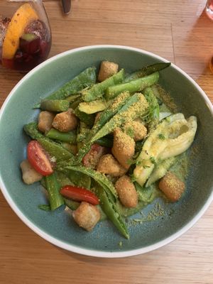 Hemp gnocchi salad at Vegie Bar in Fitzroy