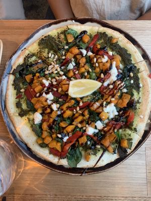 Pizza at Vegie Bar in Fitzroy