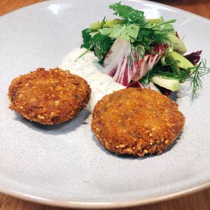 Arancini balls, really nice at Vegie Bar in Fitzroy