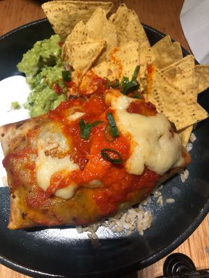 Burrito at Vegie Bar in Fitzroy