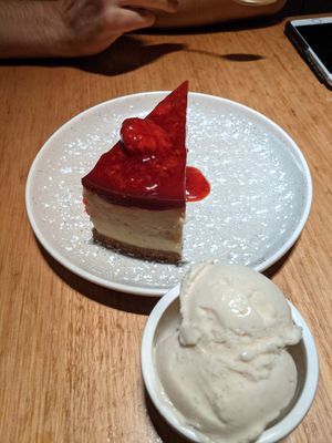 Strawberry Cheesecake at Vegie Bar in Fitzroy