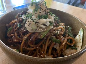 Noodles. Not bad   at Vegie Bar in Fitzroy