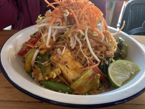 Noodle dish  at Vegie Bar in Fitzroy