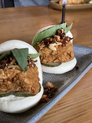 Vegan Chicken Bao Buns  at Vegie Bar in Fitzroy