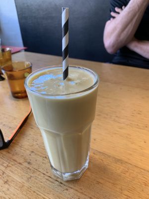 Mango lassi    at Vegie Bar in Fitzroy
