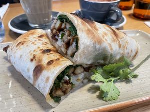 Peking vegan duck wrap. Loved it!   at Vegie Bar in Fitzroy