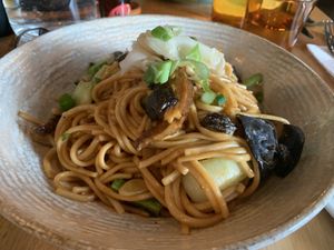 Yaki noodles. So good!  at Vegie Bar in Fitzroy