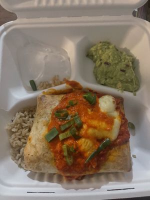 Mexican Burrito meal   at Vegie Bar in Fitzroy